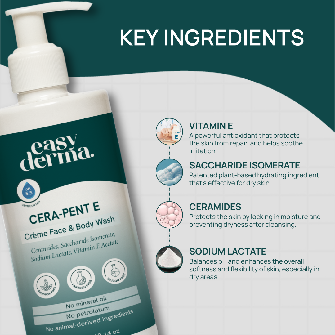Cera-Pent E Creme Face & Bodywash
