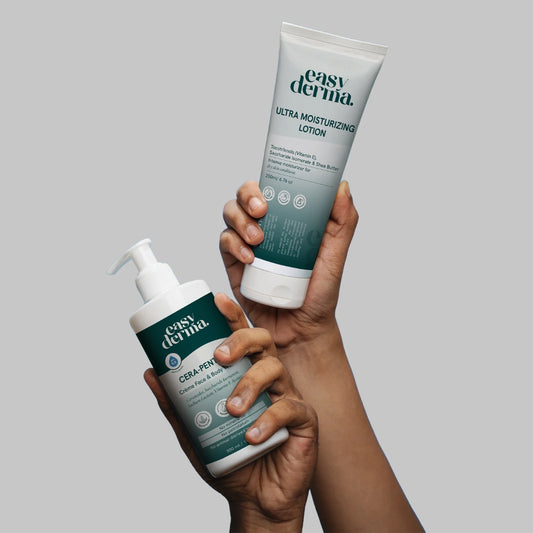 Cleanse & Moisturize - Premium Dry Skin Combo   - For Body Wash Lovers - Cera Pent E Bodywash & Ultra Moisturizing Lotion